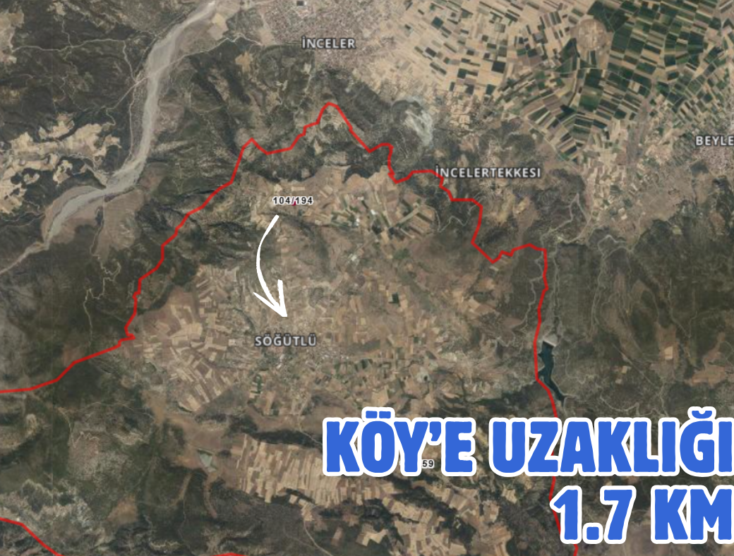 DENİZLİ ÇARDAK SÖĞÜT 2.297 M² TARLAMIZ SATILIKTIR - DENİZLİ ÇARDAK fotoğraf 2